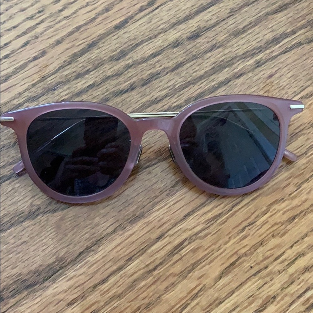 Eyevan Model 771 Sunglasses Pink with Gold